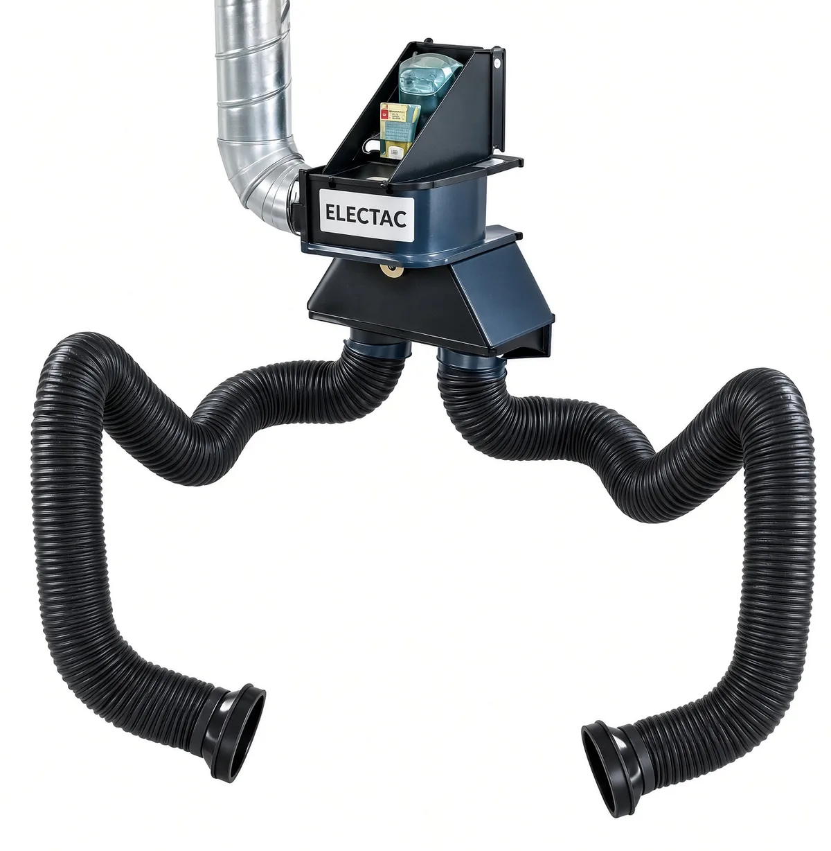 Electac P2-L300 double operator wall mounting extraction fan system